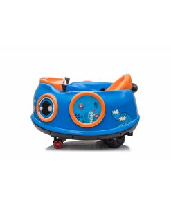 12v Kids Toy Electric Ride On Waltzer Bumper Car for Toddlers in Blue With Parental Remote Control-0