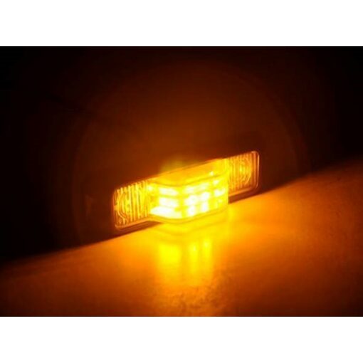 StrobeMax 180 Degree Intersection Amber LED Strobe - Amber