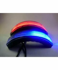 StrobeMax U -Shape 180 Degree Corner Directional 22w LED Light - 12/24v - Red-10663