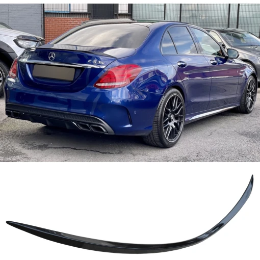Gloss Black Boot Lip Spoiler for Mercedes C-Class W205