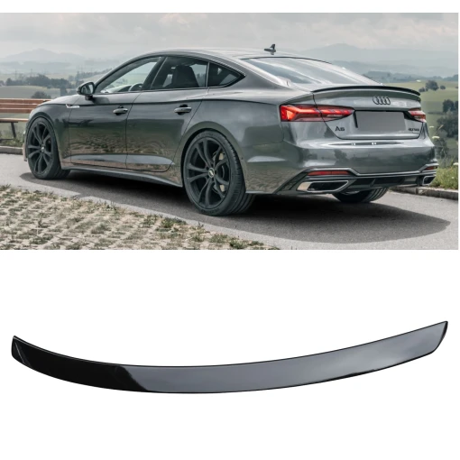 Gloss Black Rear Boot Spoiler to fit Audi A5 8W F5 Sportback 2017 onwards